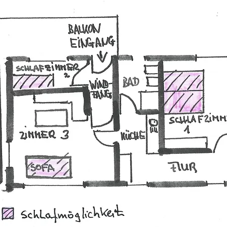 Apartment Meilenstein *